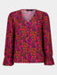SAMPLE Blouse Eline | Leaf print