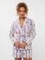 Kimono Ilonka | Denim blue/pink stripe