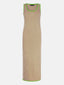 Knitted Dress Bodien | Green/pink