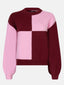 Knitted Sweater Cubi | Pink/wine red