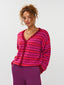 Ginny Cardigan | Fuchsia/red