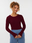 Knitted Top Shirley | Burgundy
