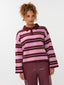 Knitted Top Balou | Burgundy/pink