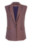 SAMPLE Waistcoat Emelia | Blue/camel