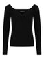 MUSTER Stricktop Bowie | Schwarz