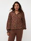 SAMPLE Blouse Alyssa | Brown/purple leopard