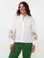 Bluse Blossom | Weiß/Rosa/Lila