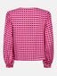 SAMPLE Top Angelique | Coral pink/burgundy