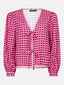 SAMPLE Top Angelique | Coral pink/burgundy