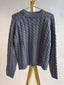 SAMPLE Knitted sweater Benja | Blue grey