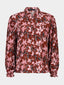 Blouse Alyssa Brick/soft pink flower