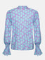 Blouse Francesca | Turquoise flower