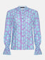 SAMPLE Blouse Francesca | Turquoise flower