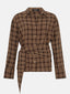 Blouse Isa | Brown check
