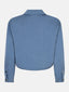 Blouse Kess | Denim blue/burgundy