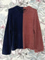 SAMPLE_Knitted Sweater Sandy | Navy/dark blush