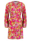 Dress Loa | Fuchsia/green flower