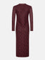 Dress Lauren | Burgundy flower