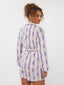 Kimono Ilonka | Denim blue/pink stripe