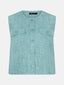 Gilet Amanda | Turquoise melange
