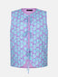 SAMPLE Gilet Esmira | Turquoise flower