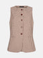 Gilet Jette | Brown check