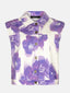 SAMPLE Gilet Marit | Lilac flower