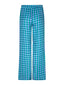 SAMPLE Pants Kate large check | Blue/sea green