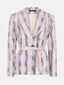 Kimono Ilonka | Denim blue/pink stripe