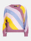 Knitted sweater Bea | Lilac/yellow