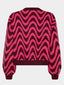 Knitted Sweater Blaise Burgundy/pink