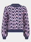 Knitted Sweater Blaise Navy/soft pink