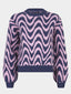 Knitted Sweater Blaise | Navy/soft pink