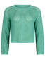 SAMPLE_Knitted sweater Delphine | Turquoise