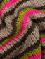 SAMPLE Knitted Sweater Meggie | Olive/fuchsia/warm gray
