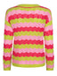 SAMPLE_Knitted sweater Nina | Lime/fuchsia/pink