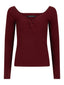 Knitted top Bowie | Wine red