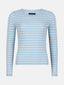 Knitted top Devina | Light blue/off-white