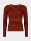 SAMPLE Knitted top Devina | Black/brick
