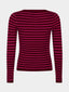 Knitted top Devina Pink/burgundy