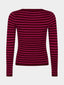 SAMPLE Knitted top Devina | Pink/burgundy