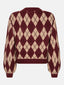 Knitted sweater Delilah | Dark cherry