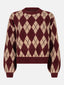 Knitted sweater Delilah | Dark cherry