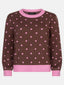 Knitted sweater Emily | Brown/pink