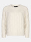 SAMPLE Knitted sweater Fiene | Ecru
