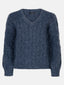 SAMPLE Knitted sweater Jessie | Denim blue
