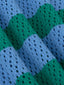 Knitted top Agnes | Blue/sea green