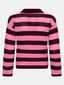 Knitted top Agnes | Burgundy/coral pink