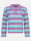 Knitted top Agnes | Violet/turquoise