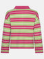 Knitted top Balou | Berry pink/green